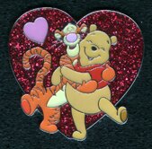 Tigger and Pooh hugging in the Heart
