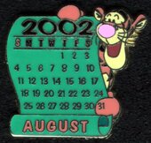 calendar of Aug. 2002